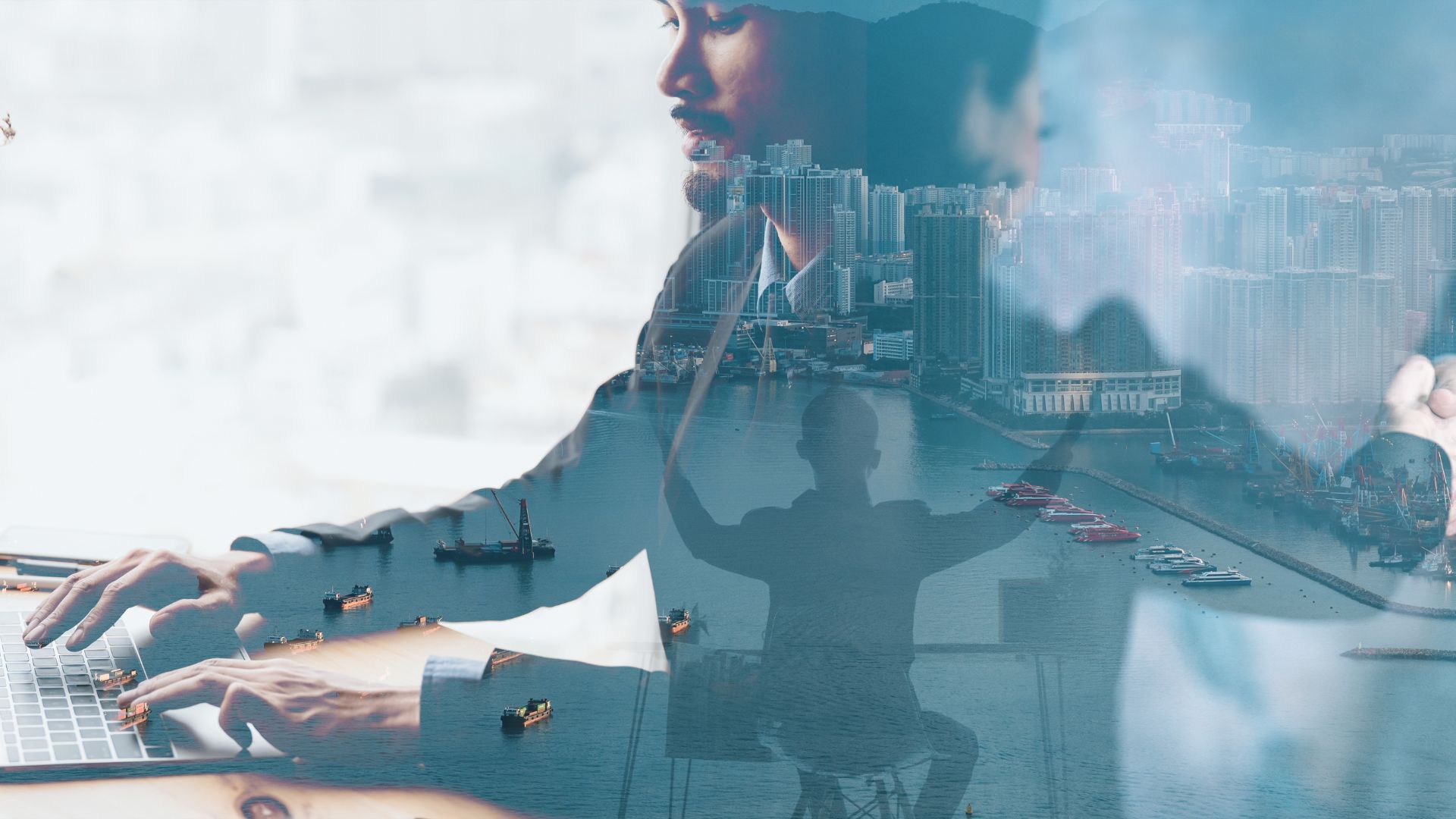 A modern architectural building, representing global business and investment.